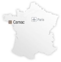 map Situation de l'Hôtel Les Salines**** - Thalazur Carnac