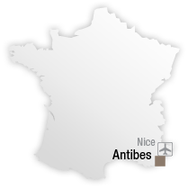 map Situation de l'Hôtel Thalazur Antibes