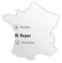 map Situation de l'hôtel Thalazur Royan