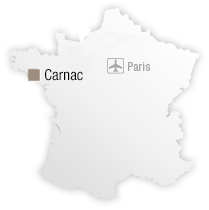 map Carnac :  Revivez 100 000 ans d’histoire au rythme des marées.