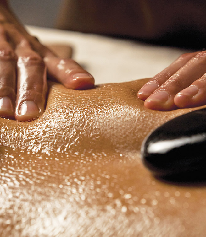 Massage aux pierres chaudes en semaine (50')